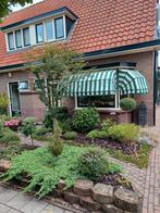 Markiezen voor erker - Groen/Wit gestreept, Gebruikt, Ophalen of Verzenden, Minder dan 250 cm, Markies