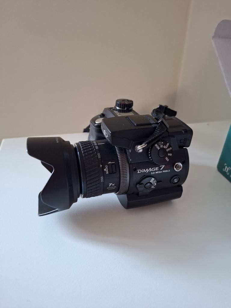 Minolta Dimage 7 hi digitale camera, Audio, Tv en Foto, Fotocamera's Digitaal, Zo goed als nieuw, Spiegelreflex, Minolta, 4 t/m 7 keer