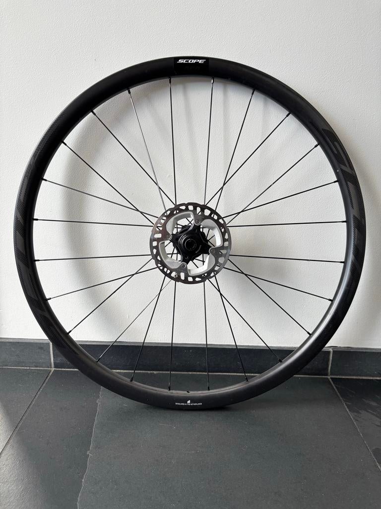 Scope R3 carbon wielen, Fietsen en Brommers, Fietsonderdelen, Zo goed als nieuw, Wiel, Carbon, Racefiets, Ophalen of Verzenden