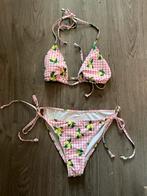 Nieuwe Schattige wit roze geruite bikini citroenen maat S, Ophalen of Verzenden, Zo goed als nieuw, Roze, Bikini