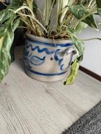 Authentieke Keulse Pot met Blauw Decor, Ophalen, Gebruikt, Rond, Balkon