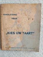 Kies uw taart., Ophalen of Verzenden, Gelezen, Nederland en België