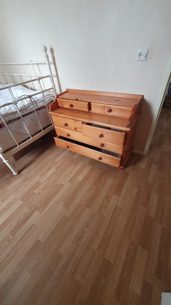 Grenen ladenkastje - gratis af te halen, Huis en Inrichting, Kasten | Ladekasten, Ophalen, Gebruikt, 100 tot 150 cm, 5 laden of meer