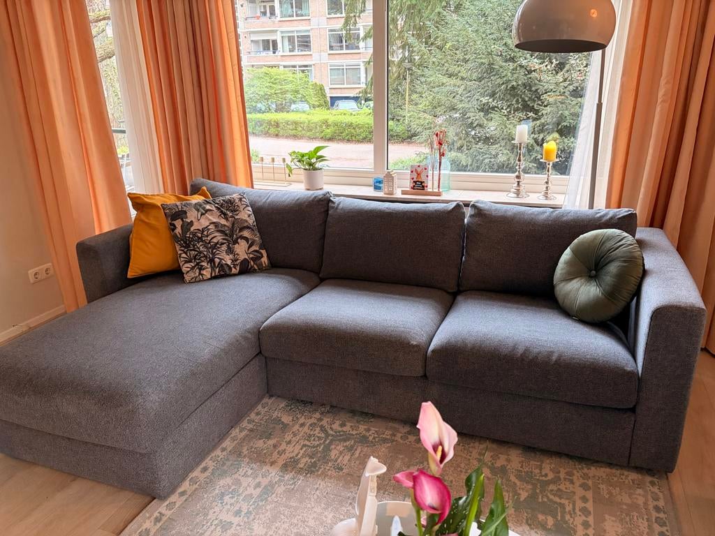 Ikea Vimle hoekbank grijs, Huis en Inrichting, Ophalen, 250 tot 300 cm, Gebruikt, Hoekbank