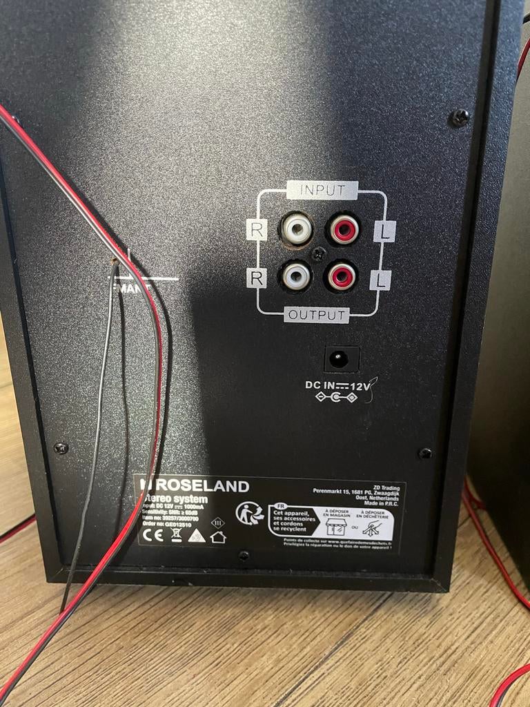Stereo geluidboxen: 2x LG, 1x JVC, 1x Roseland, Audio, Tv en Foto, Luidsprekers, Gebruikt, JVC, Ophalen of Verzenden, Minder dan 60 watt