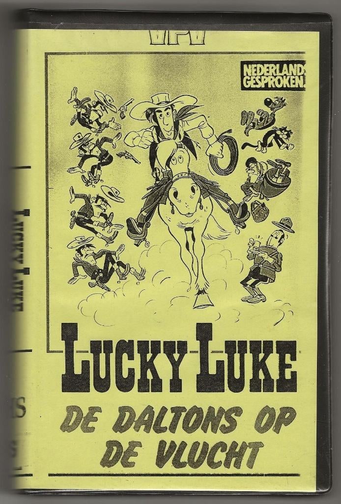Lucky Luke - De Daltons op de vlucht, Cd's en Dvd's, VHS | Kinderen en Jeugd, Ophalen, Gebruikt, Tekenfilm, Alle leeftijden
