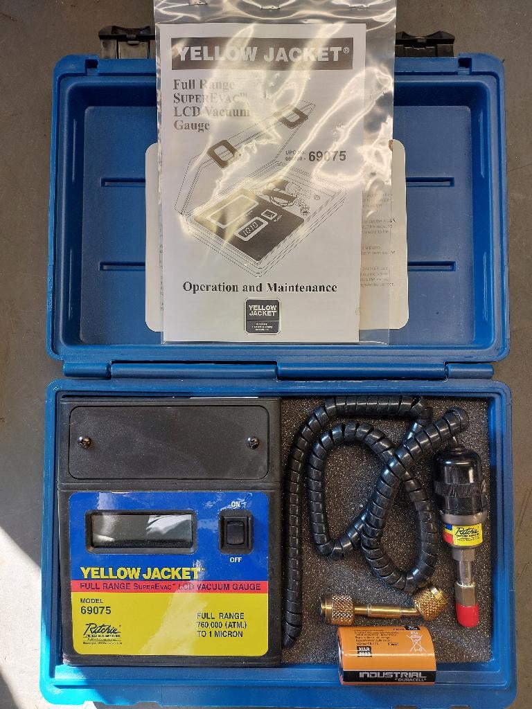 YELLOW JACKET 69075 Vacuüm meter NIEUW!, Auto diversen, Autogereedschap, ., Nieuw, Ophalen of Verzenden, .