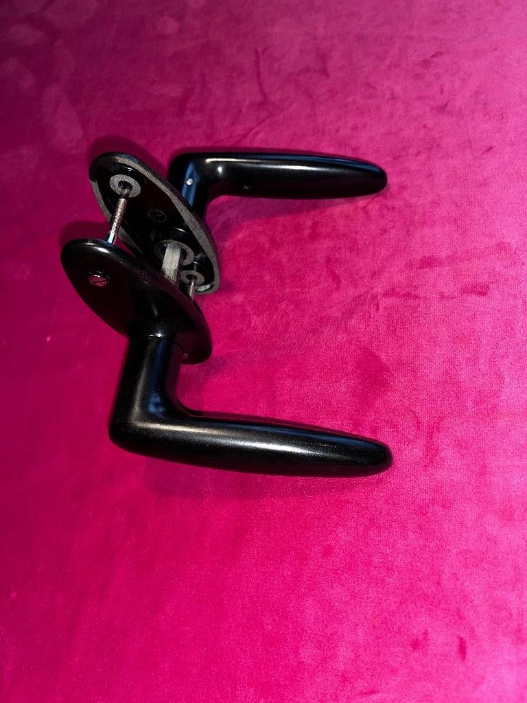 Bakelieten Dudok deurklinken van Philips, vrij en bezet,, Ophalen of Verzenden