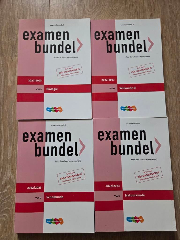 Meerdere examenbundels VWO N&T/N&G profiel 2022/2023, Boeken, Schoolboeken, VWO, Verzenden, Biologie, Nieuw