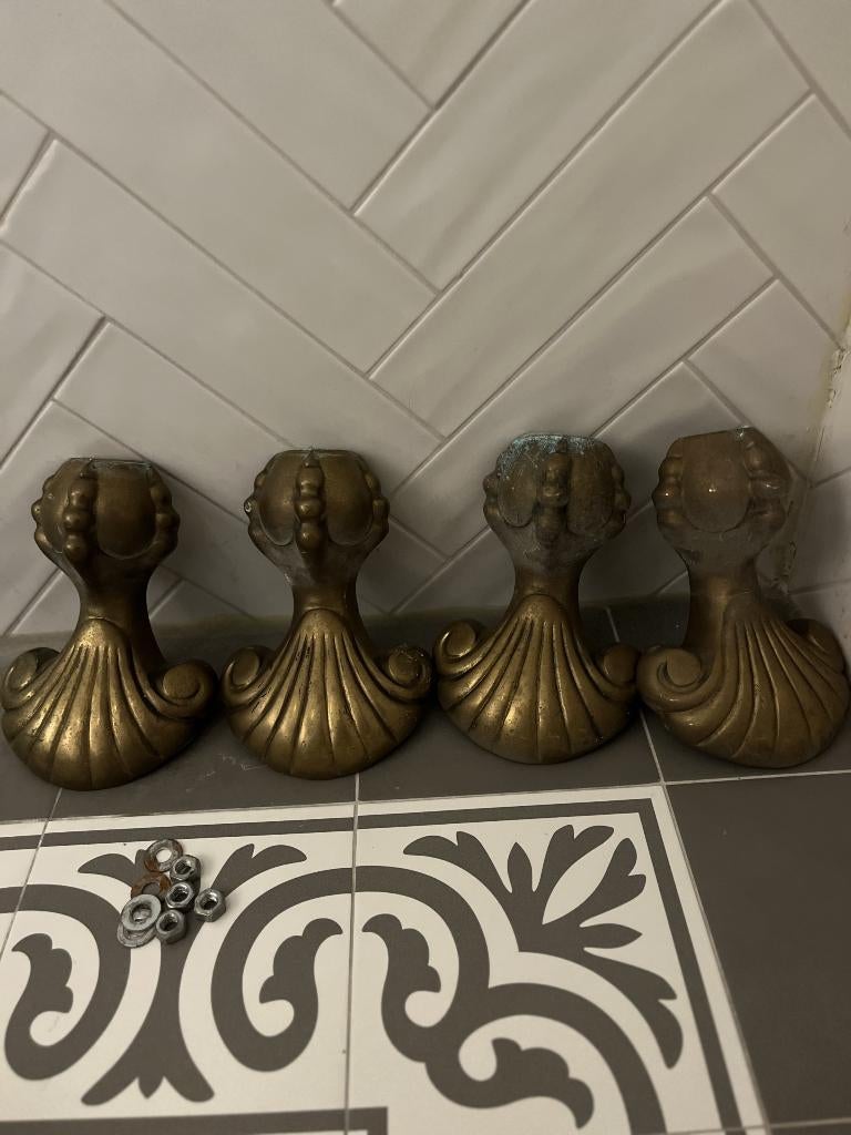 Badpoten (4 stuks), Doe-het-zelf en Verbouw, Sanitair, Ophalen, Gebruikt, Bad