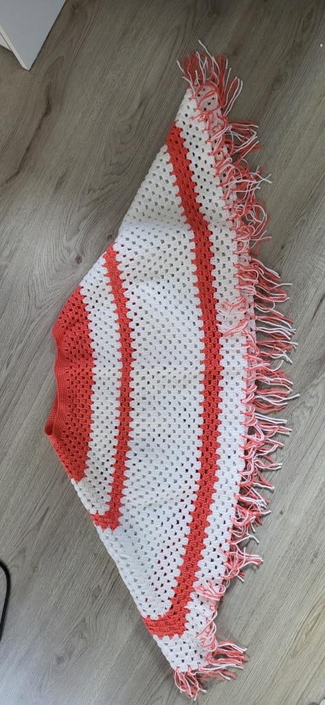 Poncho wit met strepen, Ophalen of Verzenden, Nieuw, Jongen of Meisje