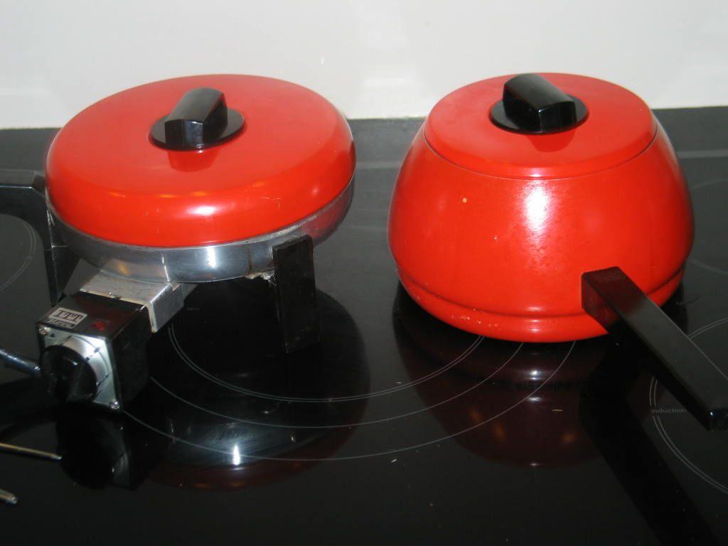 VTG elektrisch fondueset van hoge kwaliteit merk:  ITT nova, Ophalen, Zo goed als nieuw, Elektrisch, Fondueset