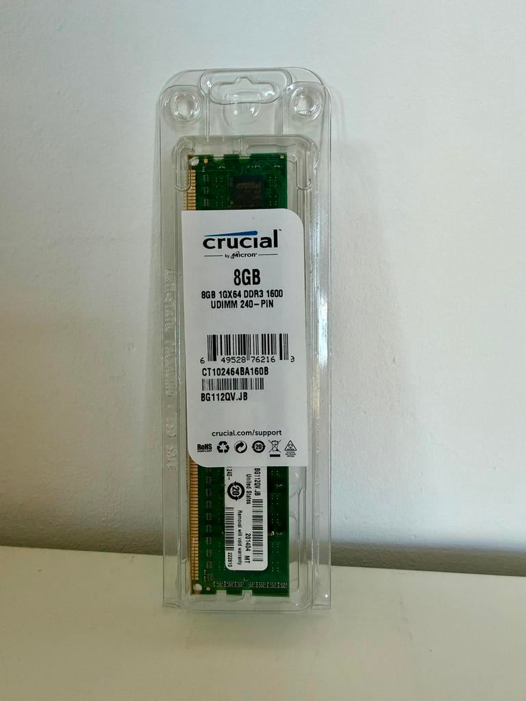 Crucial 8GB 1GX64 DDR3 RAM, Ophalen, Gebruikt, 8 GB, DDR3