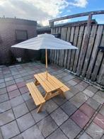 Kinder tuinset met parasol, Ophalen, Zo goed als nieuw, Zweefparasol