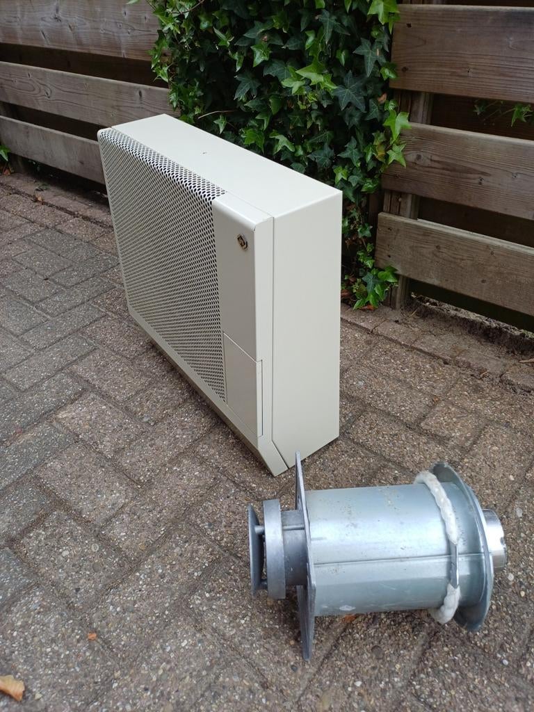 Dru gevelkachel, Ophalen of Verzenden, Zo goed als nieuw, Hangende haard, Gashaard