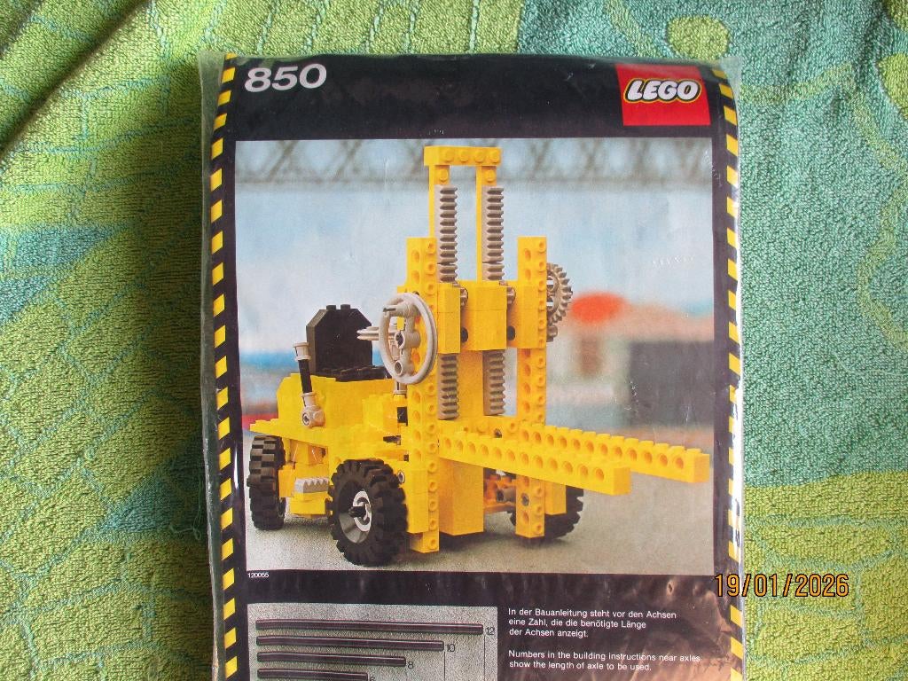 lego technic Set 850 Fork lift truck, Ophalen of Verzenden, Gebruikt, Complete set, Lego