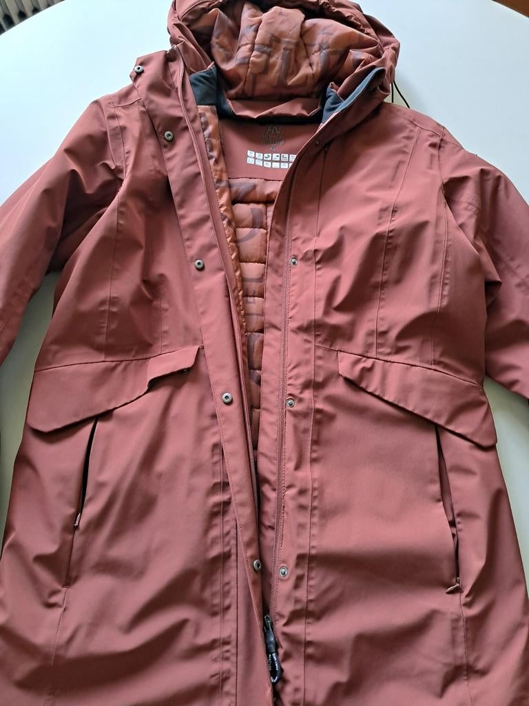 Zgan cognac Human Nature jas XL, Kleding | Dames, Jassen | Winter, Ophalen of Verzenden, Zo goed als nieuw, Maat 46/48 (XL) of groter