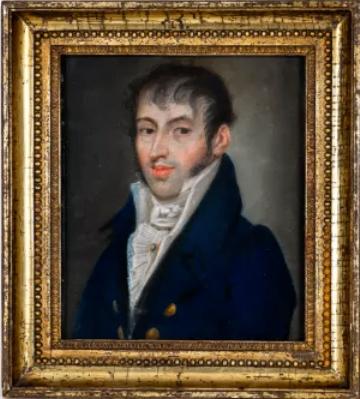 c a 1800 = portret van een jonge man == fraaie kwaliteit, Antiek en Kunst, Kunst | Schilderijen | Klassiek, Ophalen of Verzenden