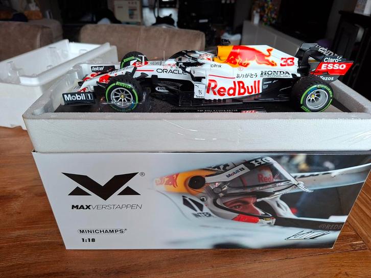 Max Verstappen Minichamps 1:18 RB16B 2021 Turkse GP, Hobby en Vrije tijd, Modelauto's | 1:18, Ophalen of Verzenden