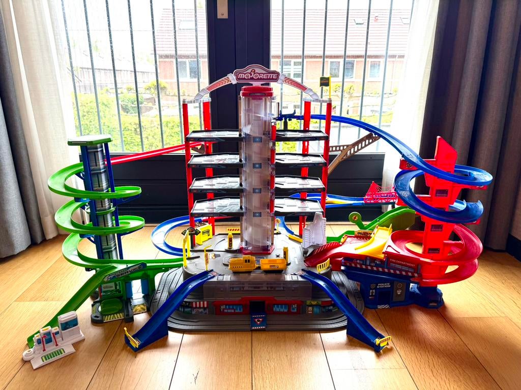 Majorette autogarage, Ophalen, Zo goed als nieuw, Elektrisch, Overige merken