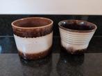 Twee vintage jaren '70 W Germany planters, Ophalen of Verzenden, Volle zon, Minder dan 100 cm
