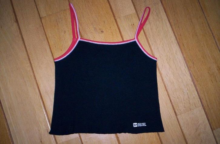 DIESEL top zwart maat M, Kleding | Dames, Tops, Zo goed als nieuw, Maat 38/40 (M), Zwart, Zonder mouw, Ophalen of Verzenden