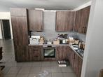 Nieuwe Showroom Keuken in L-opstelling - 295x185 cm, Bruin, Hoekkeuken, Nieuw, Ophalen of Verzenden