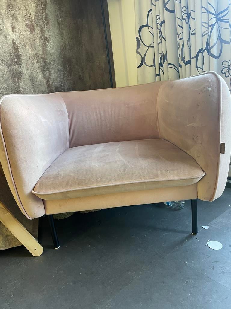 Roze fauteuil van Dutch Tribes, 90x90x73 cm, Ophalen, Gebruikt, Overige kleuren, Eén