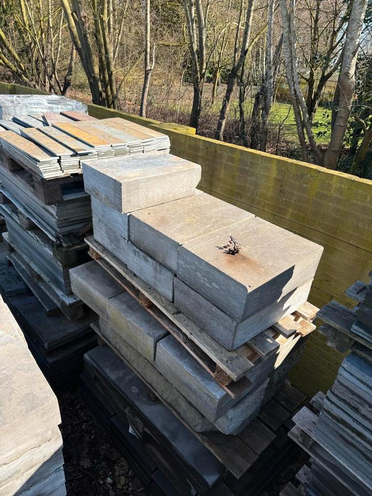 Hardsteen trapblokken 15x40x50cm, Tuin en Terras, Tegels en Klinkers, Nieuw, Overige typen, Natuursteen, Ophalen