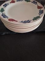 Boerenbont ontbijtborden, Huis en Inrichting, Keuken | Servies, Ophalen, Zo goed als nieuw, Bord(en), Aardewerk