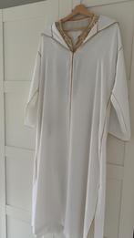 Witte Jalaba Marokkaanse, Kleding | Dames, Jurken, Maat 38/40 (M), Wit, Ophalen of Verzenden, Gedragen