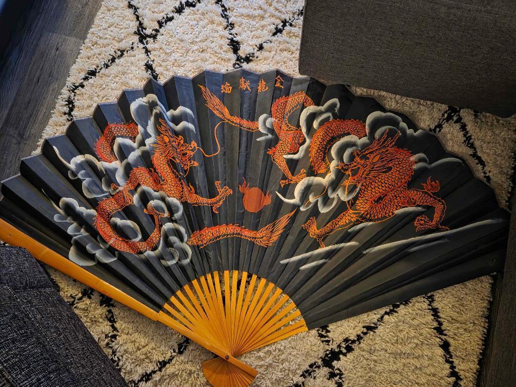 Grote Japanse decoratieve waaier, Ophalen, Zo goed als nieuw