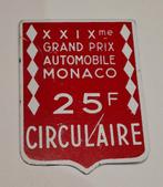 1971 Grand Prix Monaco circuit toegangsbewijs / speld, Ophalen of Verzenden, Zo goed als nieuw, Auto's