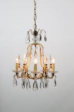 Kleine model  Franse kroonluchter 5 lichtpunten, Antiek en Kunst, Antiek | Lampen, Ophalen of Verzenden