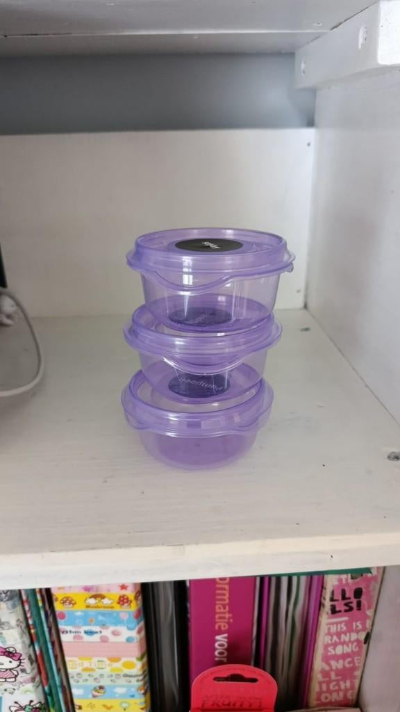 3pcs 70ml IKEA opberg bakjes eten, Huis en Inrichting, Keuken | Keukenbenodigdheden, Overige typen, Paars, IKEA, Kunststof