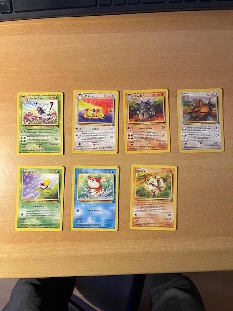 14 Pokémon  kaarten Jungle set 1995, Ophalen of Verzenden, Gebruikt, Meerdere kaarten