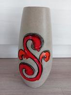 Vintage Scheurich vaas, West-Germany, rood decor, Ophalen of Verzenden