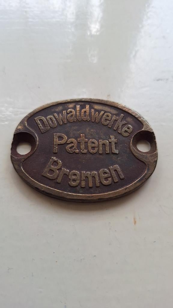 Duitse spoorwegen messing plaatje, Ophalen of Verzenden