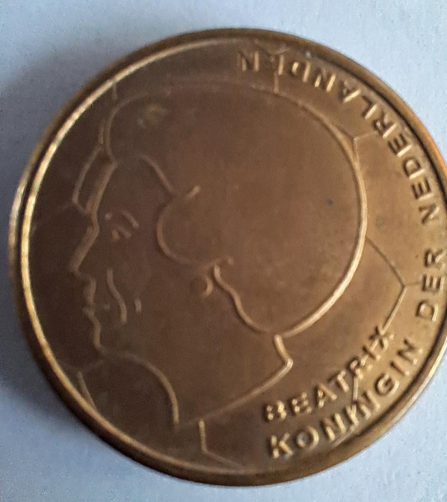 5 Gulden Munt Koningin Beatrix EK 2000 "voetbal vijfje", Postzegels en Munten, Munten | Nederland, Ophalen of Verzenden, Koningin Beatrix