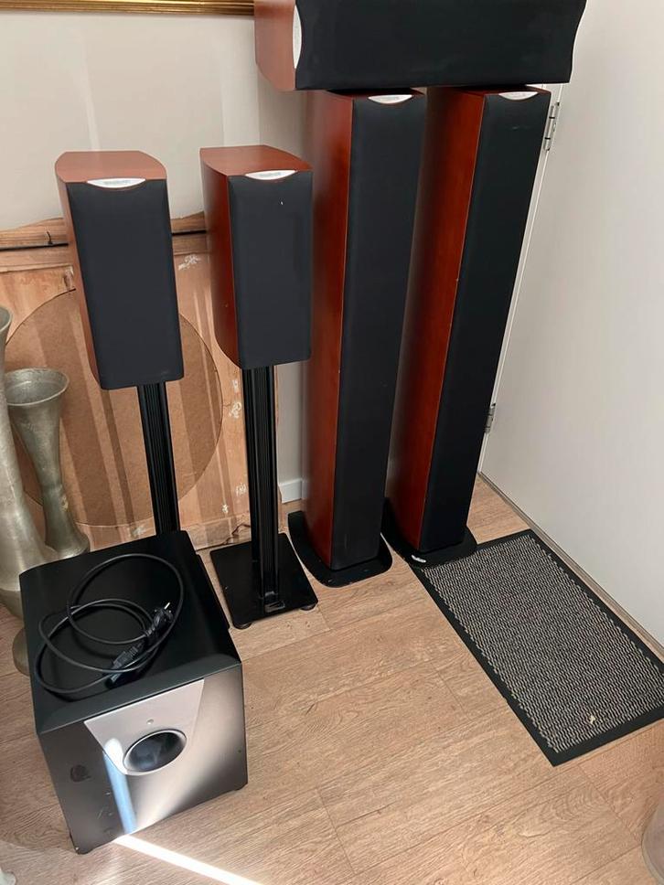 Quadral Ascent 5.1 Speakerset - Topkwaliteit!, Audio, Tv en Foto, Luidsprekers, Gebruikt, Complete surroundset, 120 watt of meer