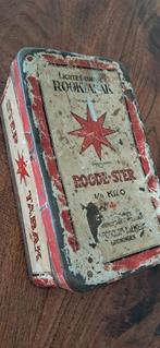 Oude tabakstrommel "Roode Ster" - Vintage blik, Verzamelen, Blikken, Ophalen of Verzenden