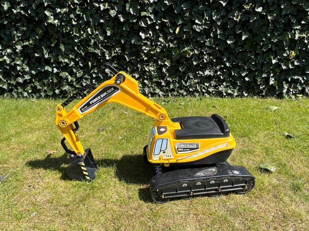 Gele graafmachine loopvoertuig, Kinderen en Baby's, Speelgoed | Buiten | Voertuigen en Loopfietsen, Ophalen, Gebruikt, Loopvoertuig