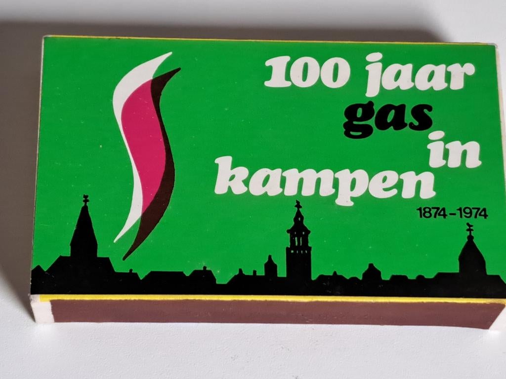 100 jaar gas Kampen lucifers, Verzamelen, Ophalen of Verzenden, Zo goed als nieuw