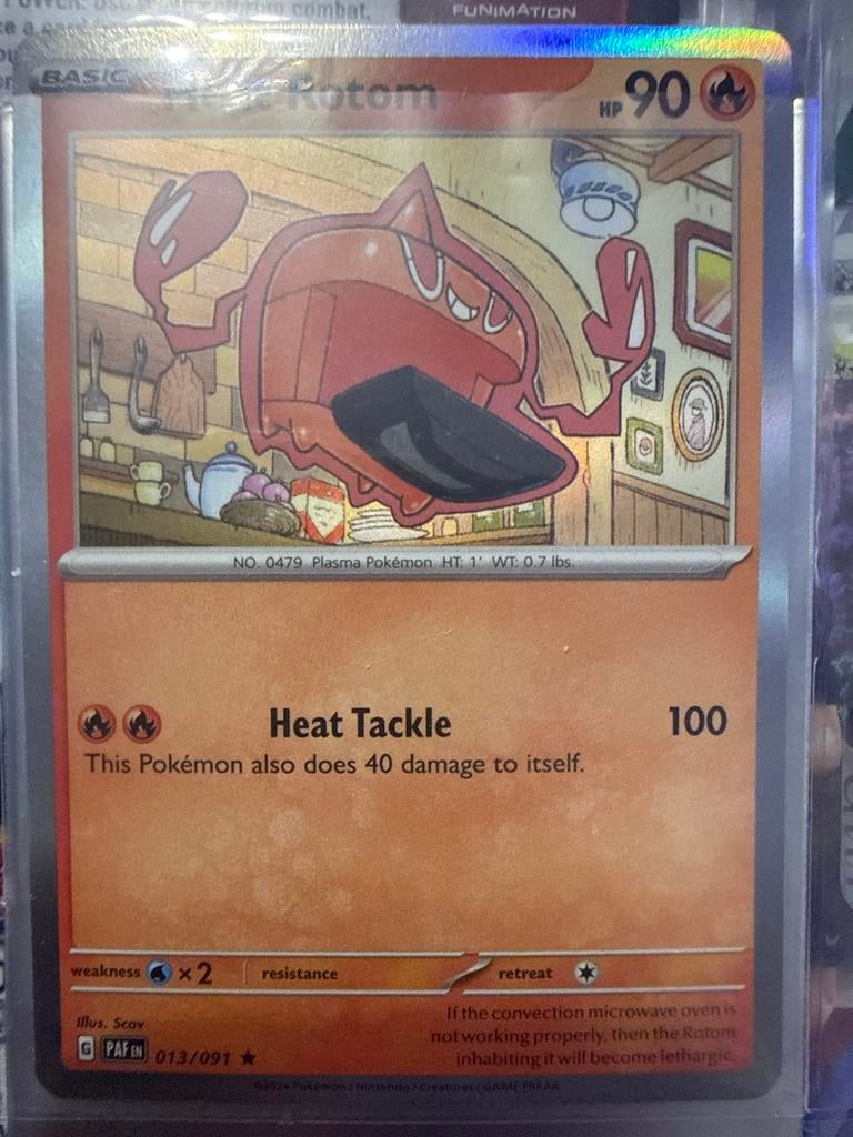 Pokémon Rotom kaart 013/091, Ophalen of Verzenden, Gebruikt, Losse kaart, Foil