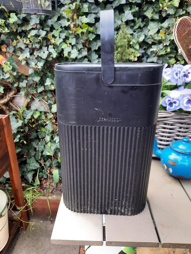 Nespresso recycle houder voor gebruikte capsules, Ophalen, Kunststof, Zwart, Overige merken