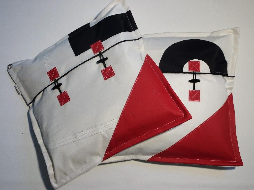 Zeildoekkussen Big Red, Ophalen of Verzenden, Nieuw, Rood, Vierkant