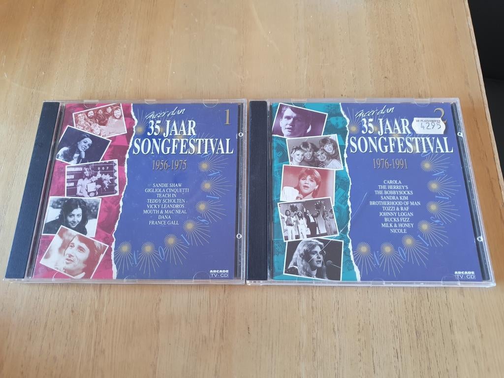 Meer dan 35 Jaar Songfestival 2 CD  (1956-1975/1976-1991), Cd's en Dvd's, Cd's | Verzamelalbums, Ophalen of Verzenden, Zo goed als nieuw