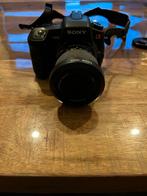 Sony camera met lens en tas, Ophalen, Gebruikt, Spiegelreflex, Sony