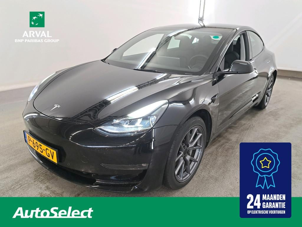 Tesla Model 3 75 kWh 351pk Long Range AWD | SOH 92% |18" Vel, Gebruikt, Zwart, Zwart, 351 pk