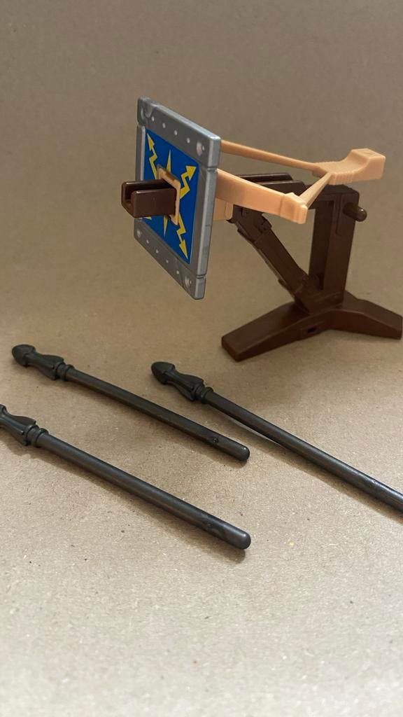 Playmobil Piraten-kruisboog (ballista) met schild en pijlen, Ophalen of Verzenden, Zo goed als nieuw, Jongen of Meisje